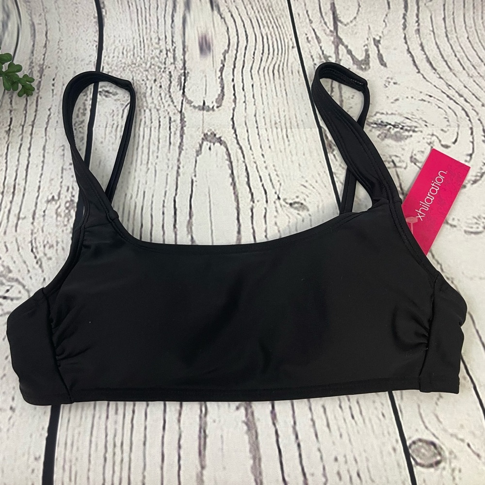 Simple Square Neck Over the Shoulder Bikini Top- Xhilaration